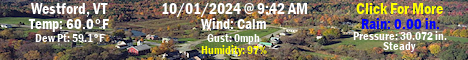 Current weather at WestfordWeather.net