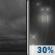 Tonight: A 30 percent chance of rain after 5am.  Mostly cloudy, with a low around 36. West wind 5 to 7 mph becoming calm  after midnight.  New precipitation amounts of less than a tenth of an inch possible. 