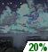 Friday Night: A 20 percent chance of showers before 2am.  Partly cloudy, with a low around 51. Southwest wind 6 to 8 mph becoming west after midnight. 