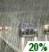 This Afternoon: A 20 percent chance of light rain.  Cloudy, with a high near 64. South wind around 5 mph. 
